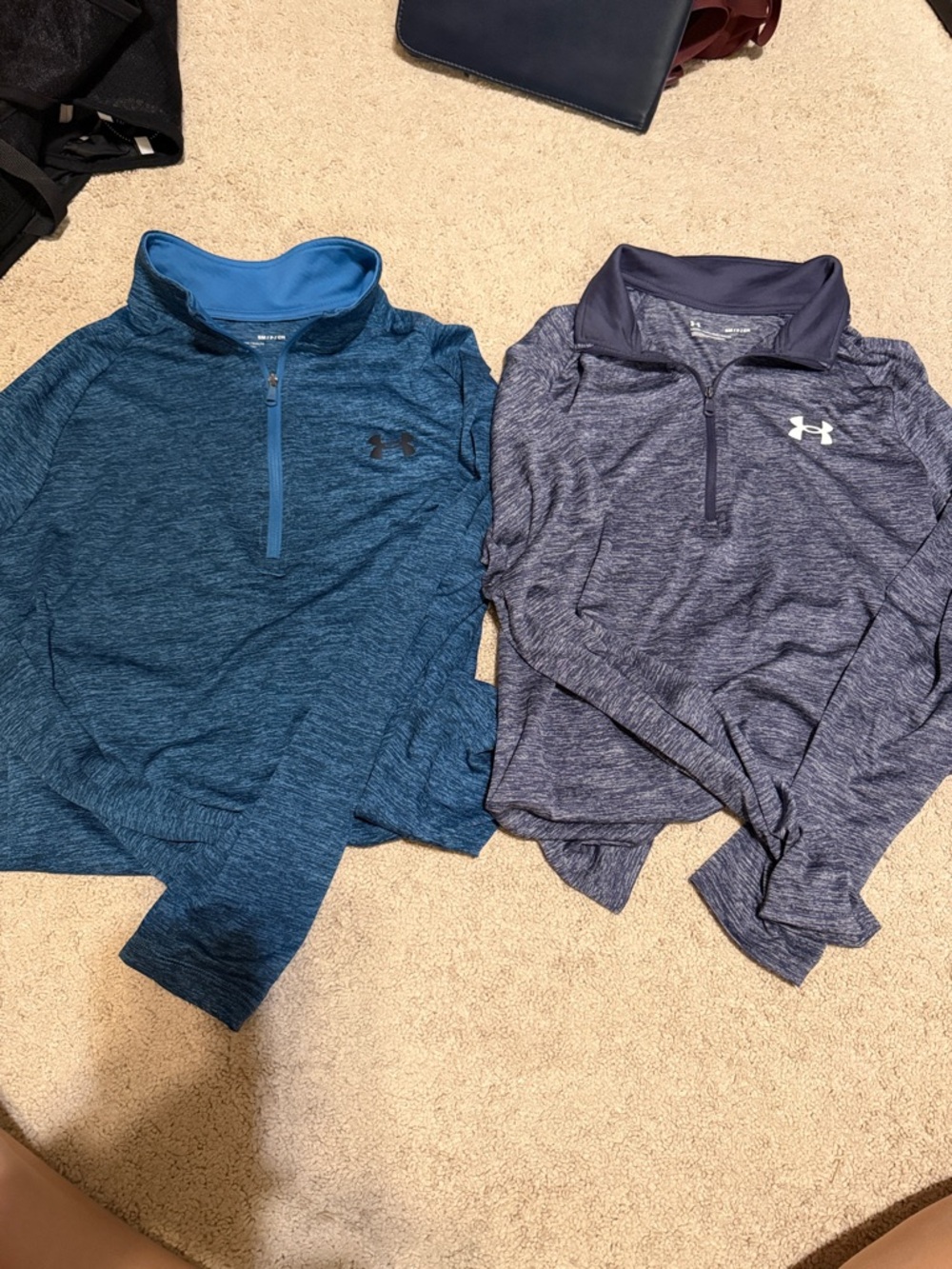 Under Armour Women's Half-Zip Active Tops - Teal & Navy